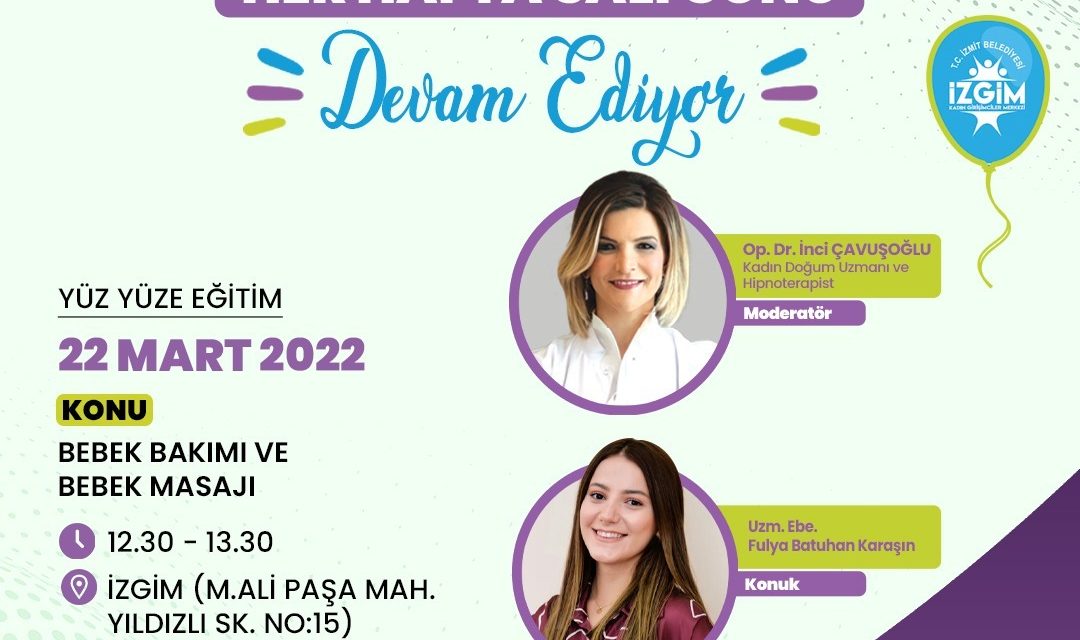 GEBE EĞİTİM SINIFI’NDA ANNE ADAYLARINA  ‘BEBEK BAKIMI VE BEBEK MASAJI’ EĞİTİMİ VERİLECEK
