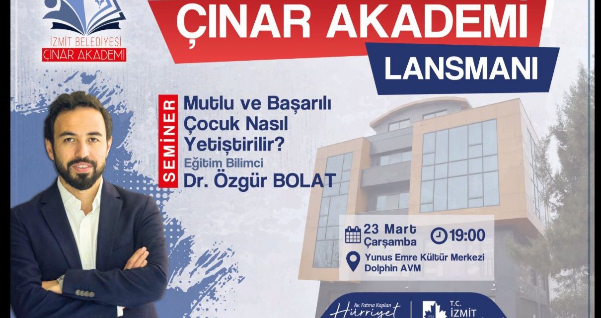 HÜRRİYET, 23 MART’TA ÇINAR AKADEMİ PROJESİNİ TANITACAK
