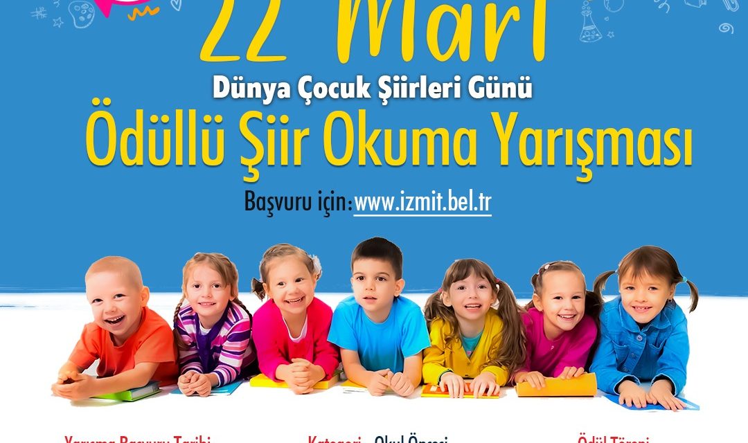 İZMİT BELEDİYESİ, ÖDÜLLÜ ŞİİR OKUMA  YARIŞMASI DÜZENLEYECEK
