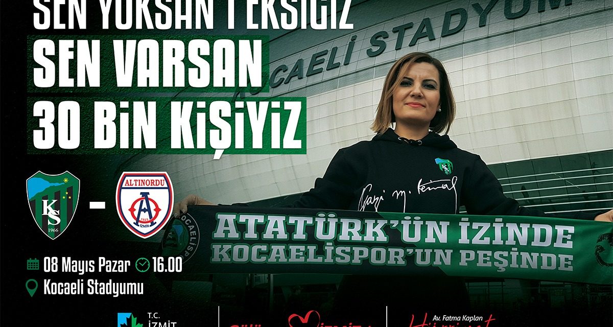 HÜRRİYET’TEN KRİTİK MAÇ ÖNCESİ TÜM KOCAELİSPORLULARA DESTEK ÇAĞRISI