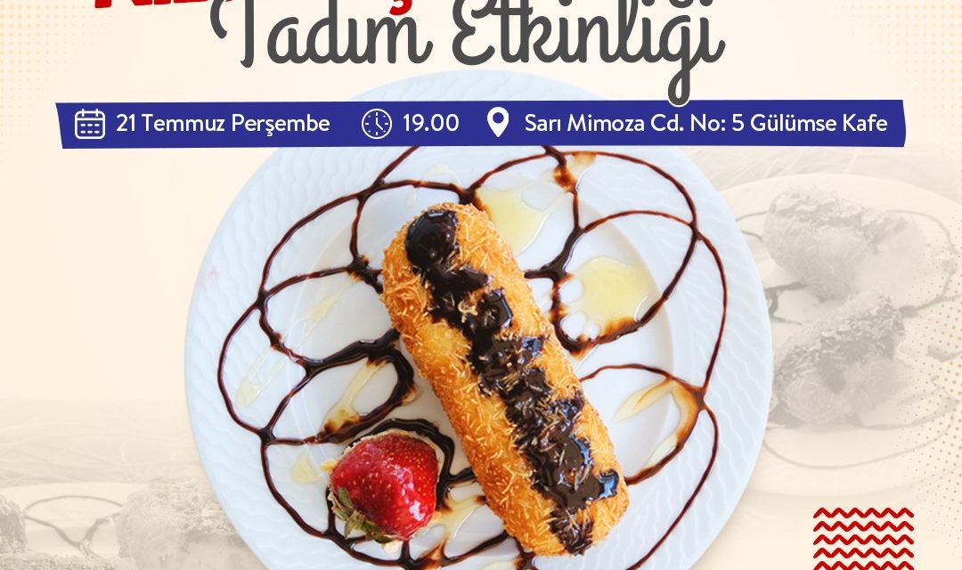 İZMİTLİLER, KIZARMIŞ DONDURMA TADIM ETKİNLİĞİNDE BULUŞACAK