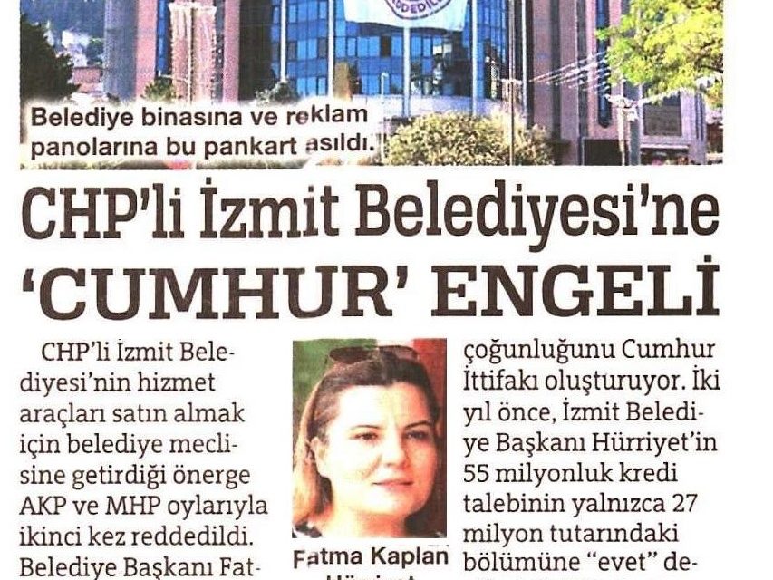 SÖZCÜ GAZETESİ, BAŞKAN HÜRRİYET’İN MÜCADELESİNİ YAZDI