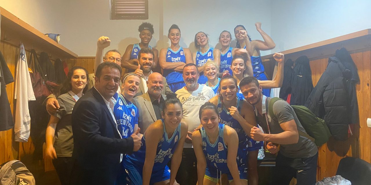 İZMİT BELEDİYESPOR, ANTALYA DEPLASMANINDA RAHAT KAZANDI “82-66”