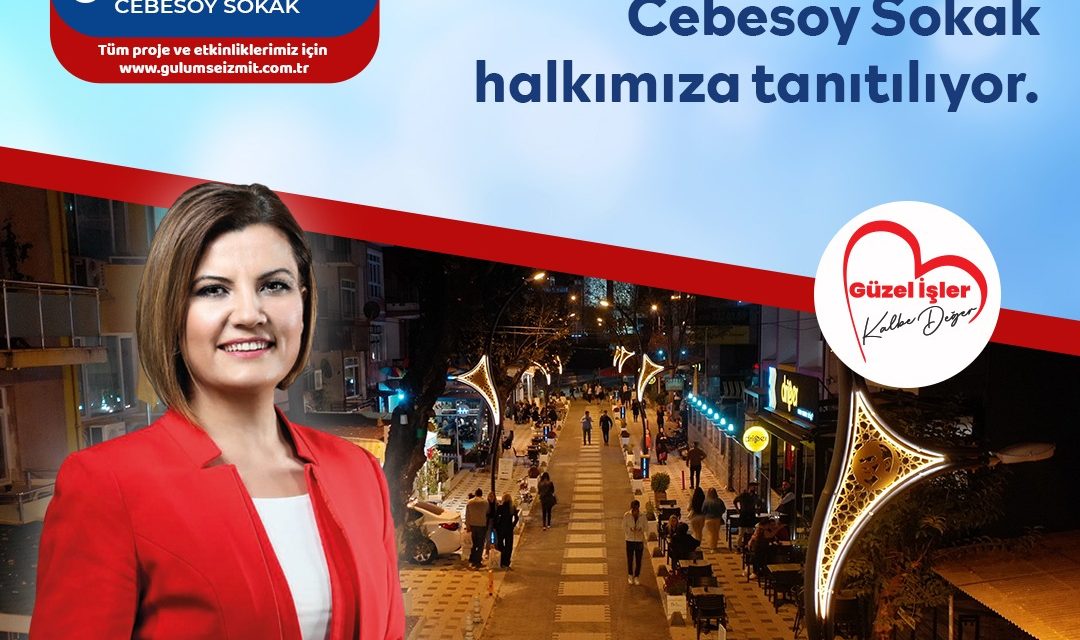 BAŞKAN HÜRRİYET, CEBESOY SOKAĞIN IŞIKLARINI İZMİTLİLERLE BİRLİKTE YAKACAK