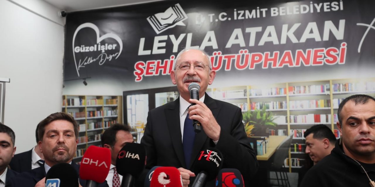 LEYLA ATAKAN ŞEHİR KÜTÜPHANESİNİ AÇAN KILIÇDAROĞLU’NDAN BAŞKAN HÜRRİYET’E ÖVGÜ