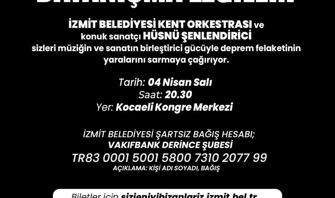 HÜSNÜ ŞENLENDİRİCİ KLARNETİNİ AFETZEDELER İÇİN İZMİT’TE ÇALACAK