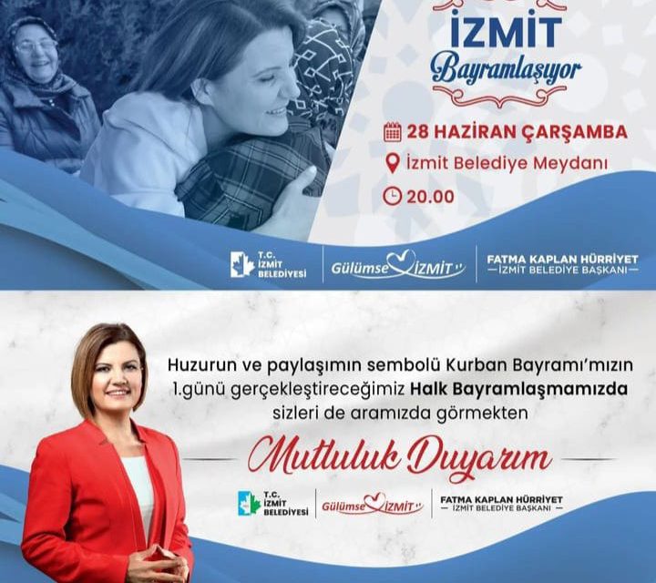 FATMA BAŞKAN KURBAN BAYRAMININ İLK GÜNÜ HERKESİ HALK BAYRAMLAŞMASINA DAVET EDİYOR