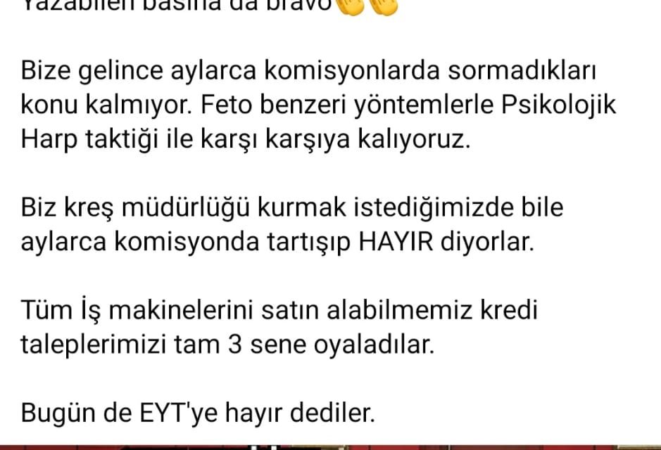 BAŞKAN HÜRRİYET SİYASİ AYRIMCILIĞA DİKKAT ÇEKTİ!