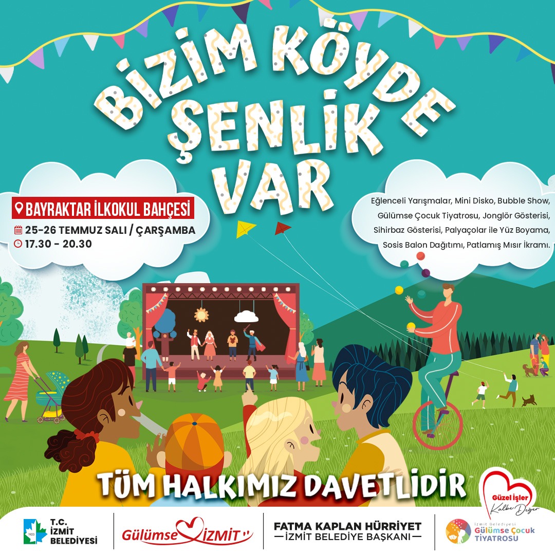 Bizim Köyde Şenlik Var etkinlikleri 2 gün boyunca Bayraktar’da devam edecek