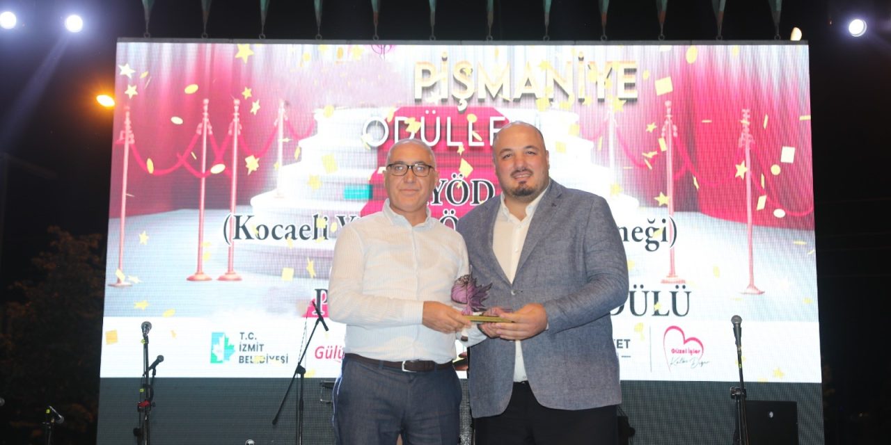 PİŞMANİYE VEFA ÖDÜLÜNÜ KYÖD BAŞKANI UĞUR SARAL ALDI