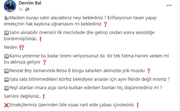 Devrim Bal paylaşım görsel Devrim Bal paylaşım görsel