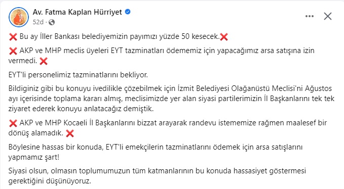 Hürriyet’ten EYT’liler için bir çağrı daha