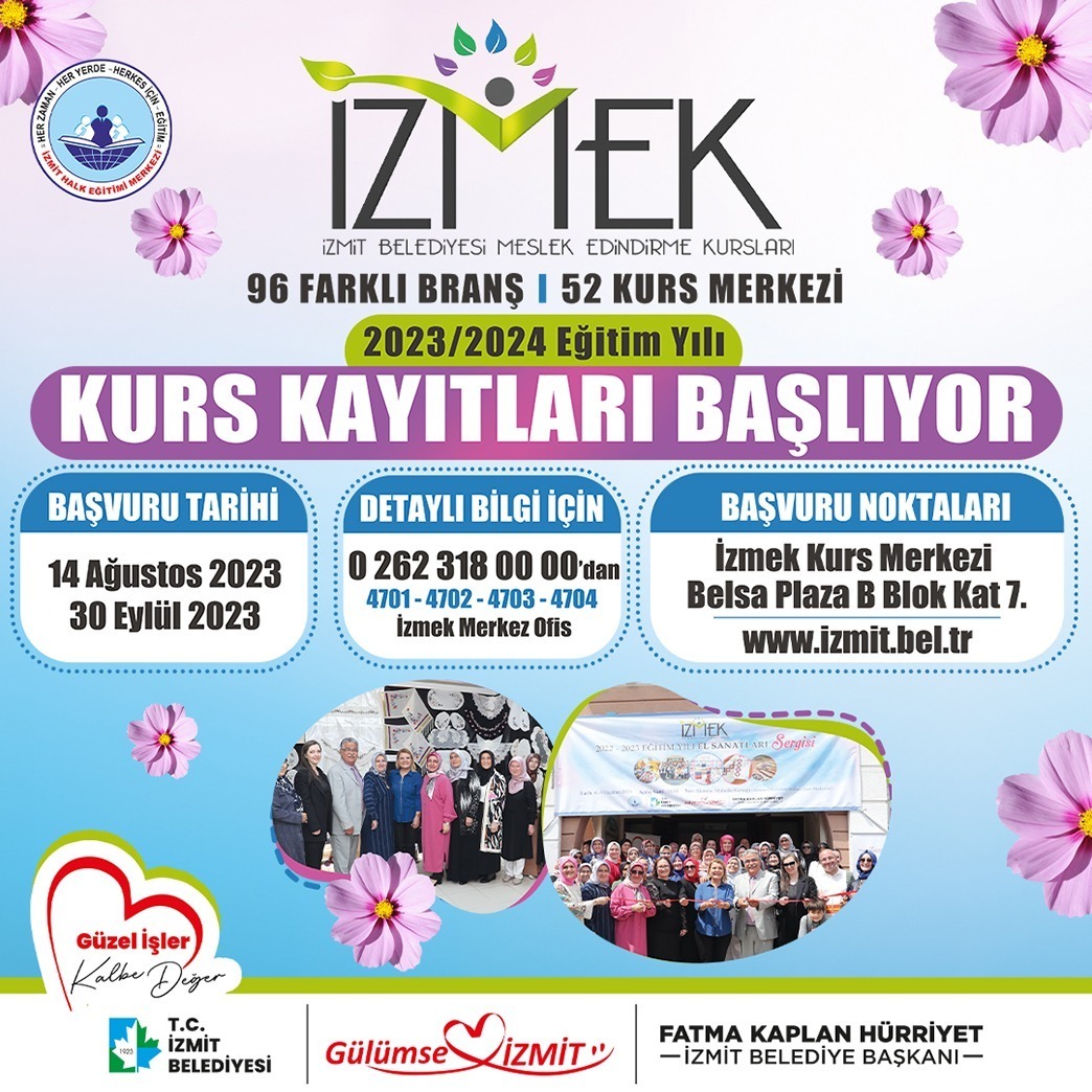 İZMEK’te yeni dönem kayıtları başladı