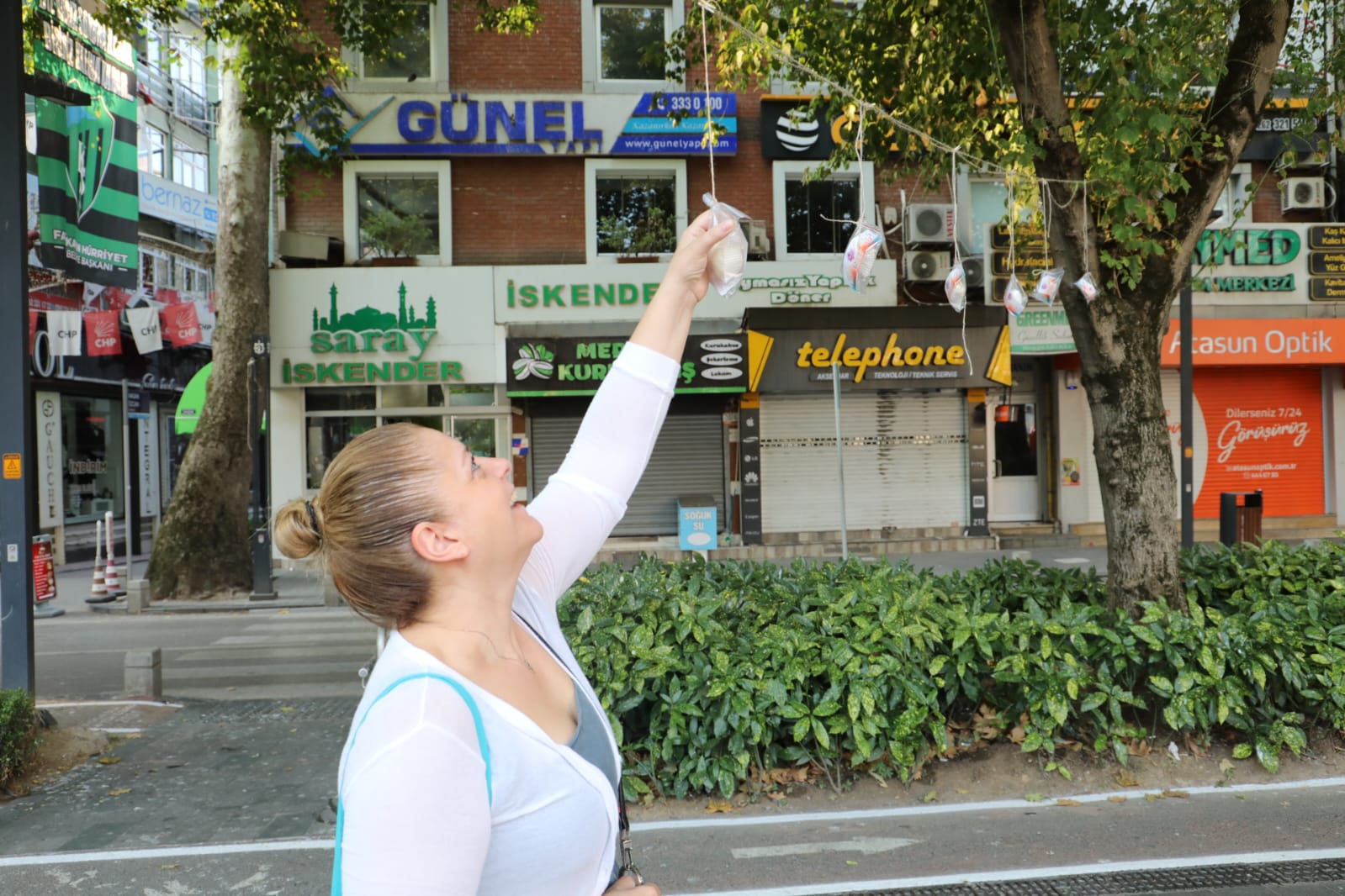 İzmit’te ağaçlar pişmaniye açtı (4)