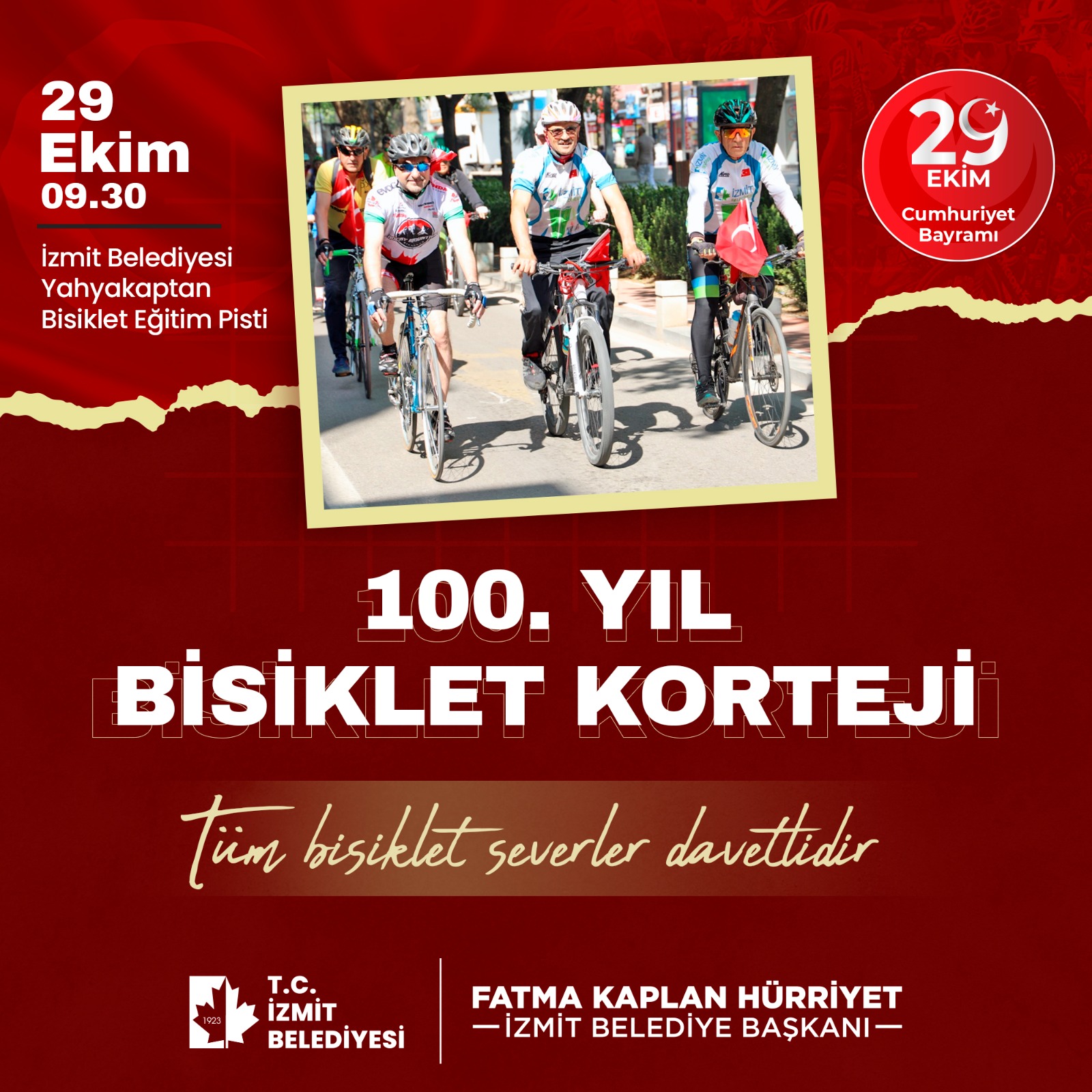 100. Yıl Cumhuriyet Bisiklet Korteji kentte renkli görüntülere sahne olacak