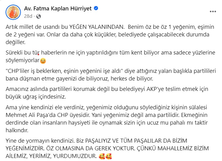 Hürriyet, _Millet usandi bu yegen yalanindan. Yine kendinizi ele verdiniz_