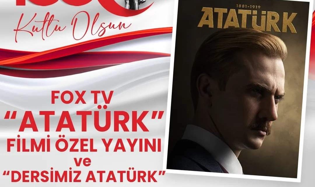 İZMİT BELEDİYESİ 100’ÜNCÜ YILA ÖZEL BU AKŞAM ‘ATATÜRK’ FİLMİ ÖZEL YAYINI VE ‘DERSİMİZ ATATÜRK’ FİLM GÖSTERİMİ GERÇEKLEŞTİRECEK