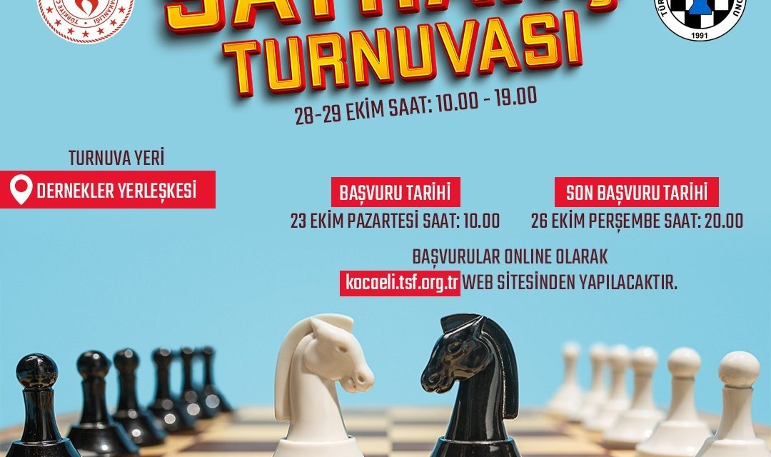 İZMİT BELEDİYESİNDEN 100’ÜNCÜ YIL CUMHURİYET SATRANÇ TURNUVASI