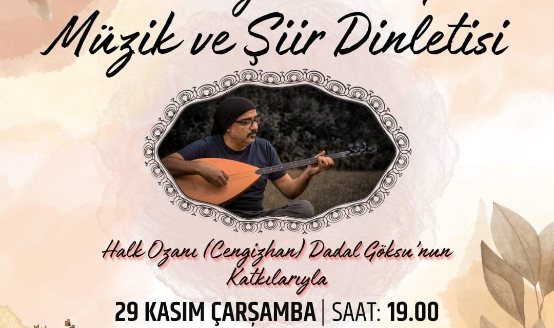 İZMİT BELEDİYESİ, BAYŞAD VE 29 EKİM KADINLARI ÖĞRETMENLER İÇİN MÜZİK VE ŞİİR DİNLETİSİ DÜZENLEYECEK