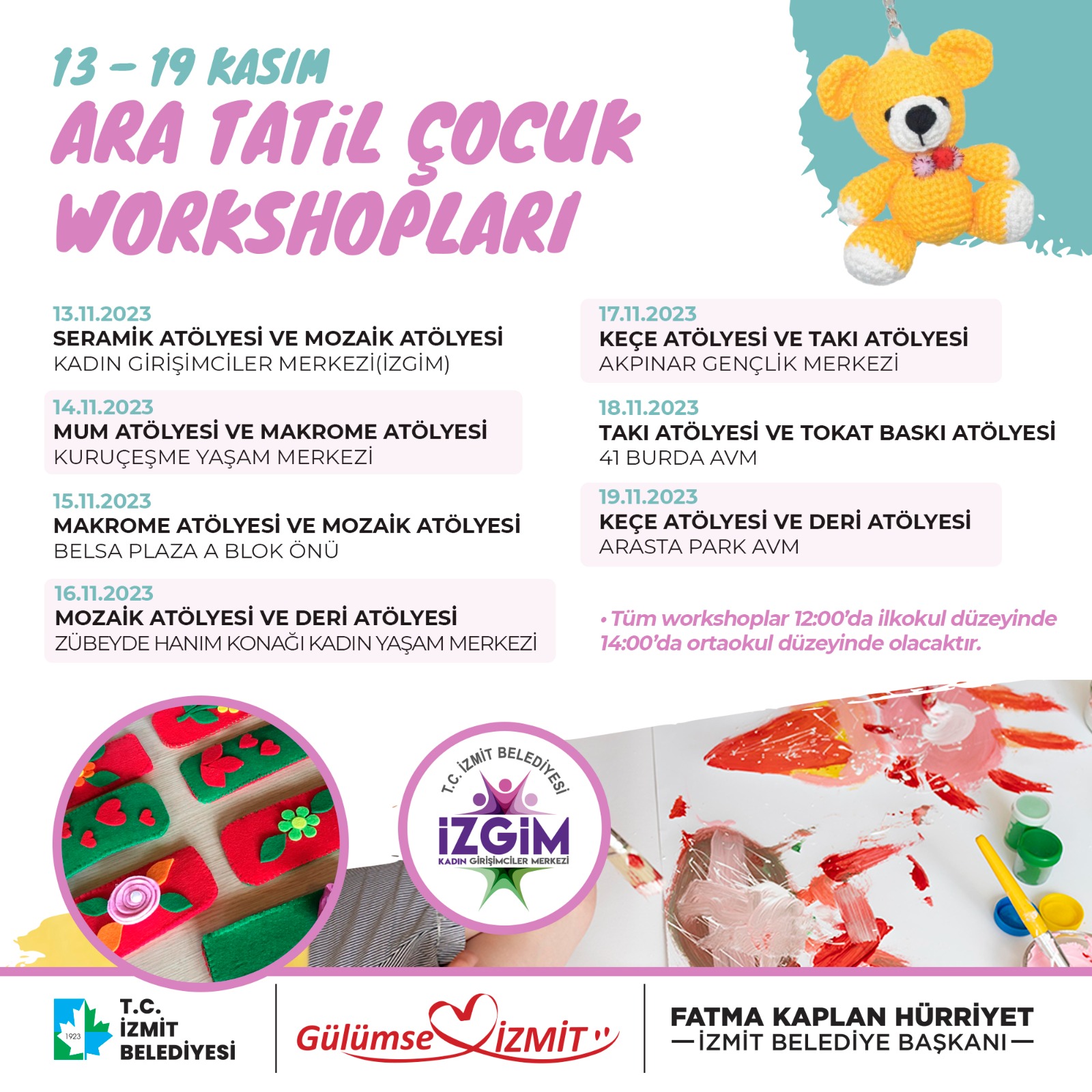 Çocuk Workshopları