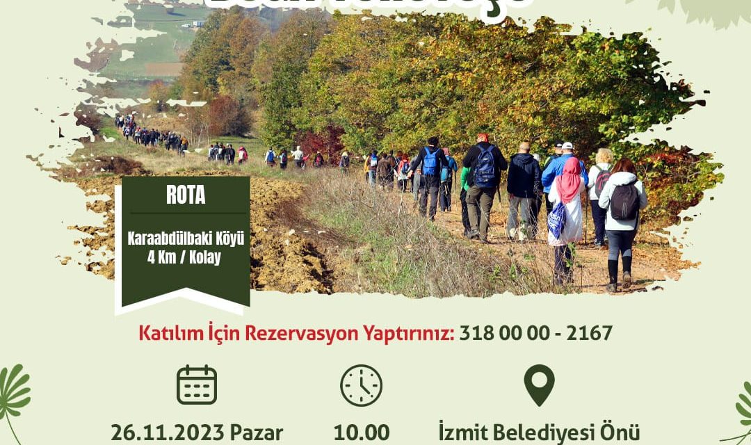 İZMİT BELEDİYESİ, ÖĞRETMENLER İÇİN DOĞA YÜRÜYÜŞÜ DÜZENLEYECEK