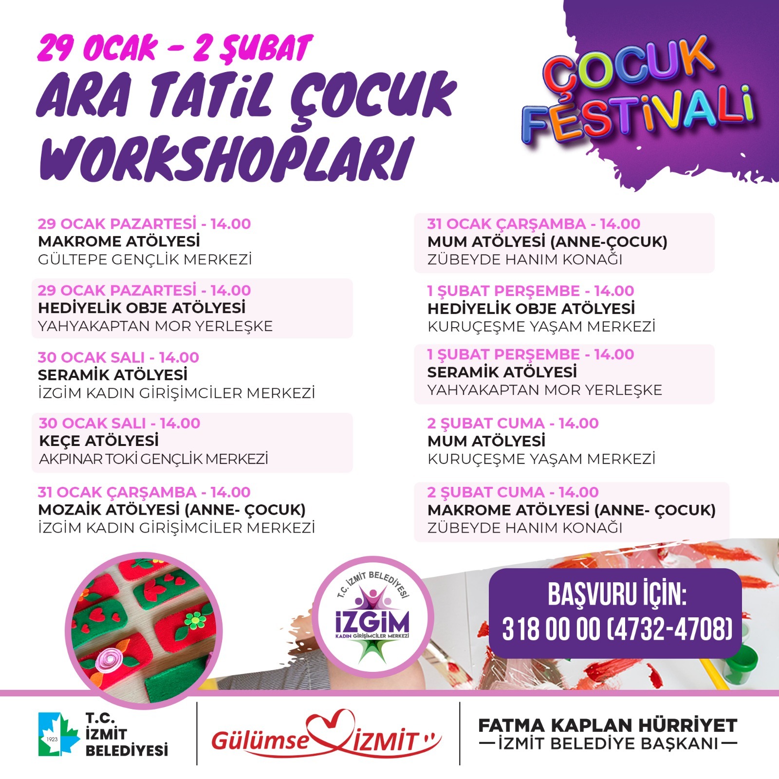İzmit Çocuk Festivali pazartesi günü başlıyor! (2)