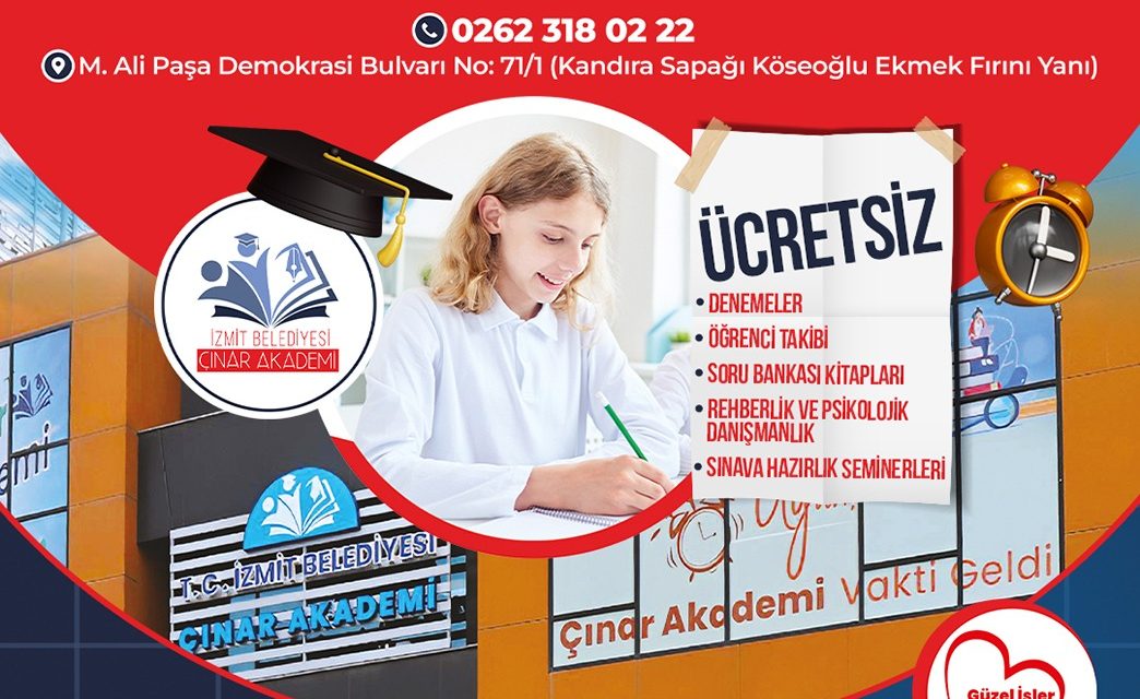 ÇINAR AKADEMİ KURUM KABUL SINAVINA YOĞUN TALEPTEN DOLAYI EK OTURUM