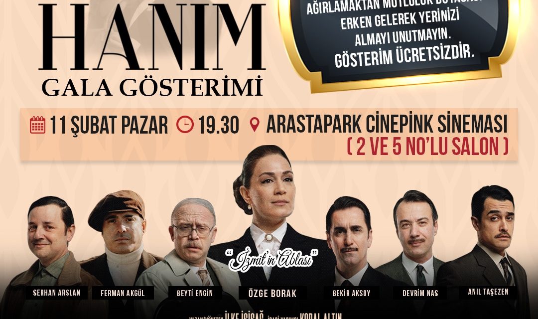 ‘LEYLA HANIM’ ARASTA PARK’TA  2 SALONDA EŞ ZAMANLI GÖSTERİME SUNULACAK
