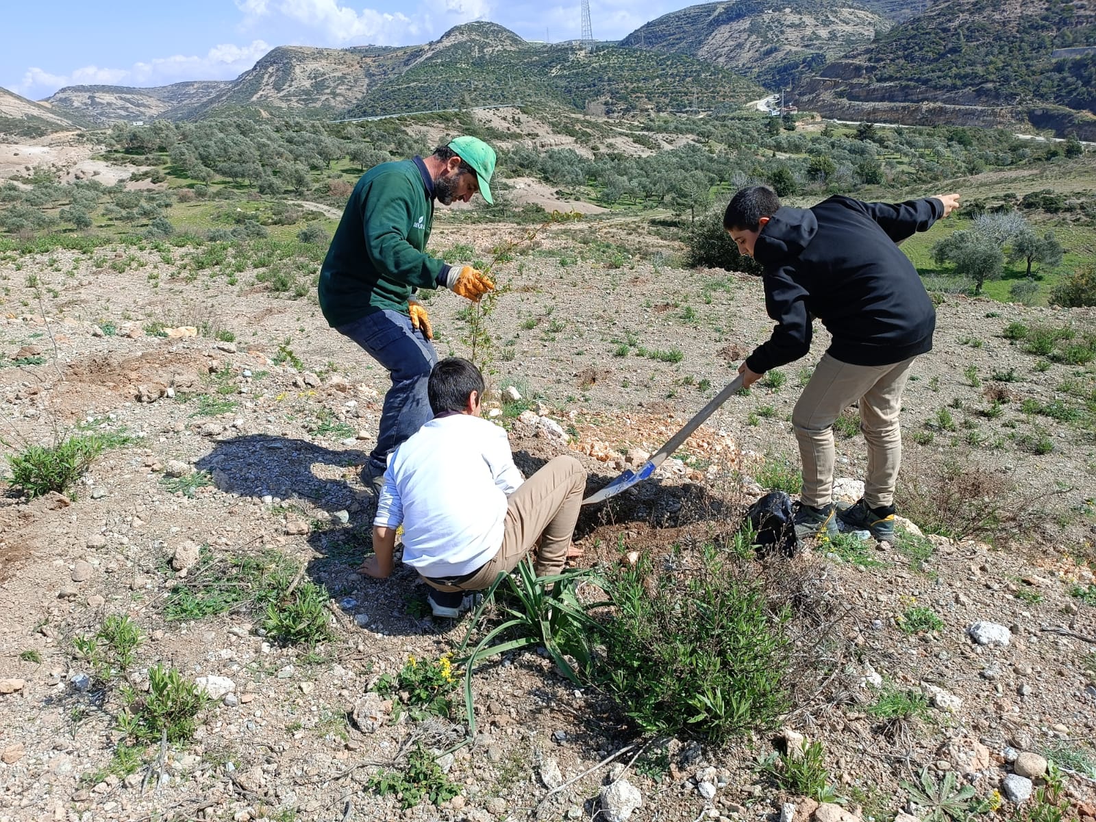İzmit Belediyesi Hatay Defne’de 600 adet fidanı toprakla buluşturdu (6)