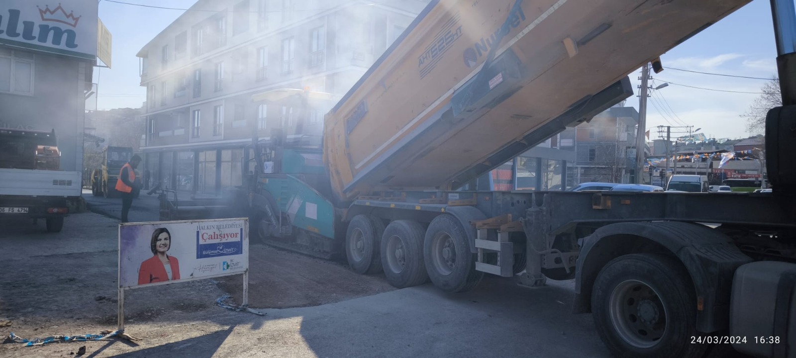 İzmit Belediyesi Yeşilova Mahallesi İlayda Sokağı bir günde asfalta kavuşturdu (3)