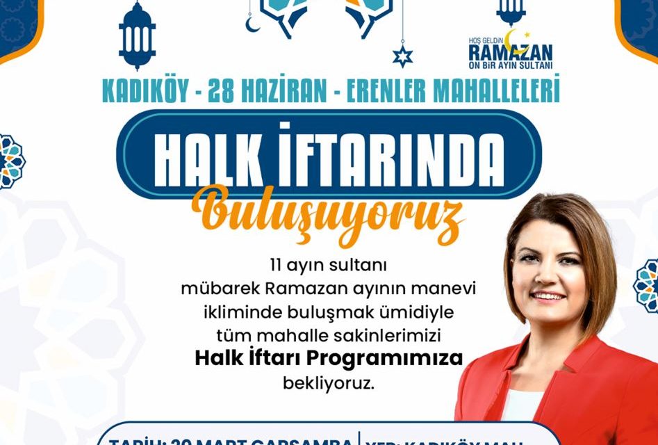 İZMİT BELEDİYESİ HALK İFTARLARI KADIKÖY MAHALLESİ’NDE DEVAM EDECEK