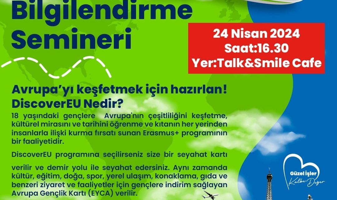 İZMİT BELEDİYESİ, AVRUPA’YI KEŞFETMEK İSTEYEN GENÇLER İÇİN SEMİNER DÜZENLEYECEK