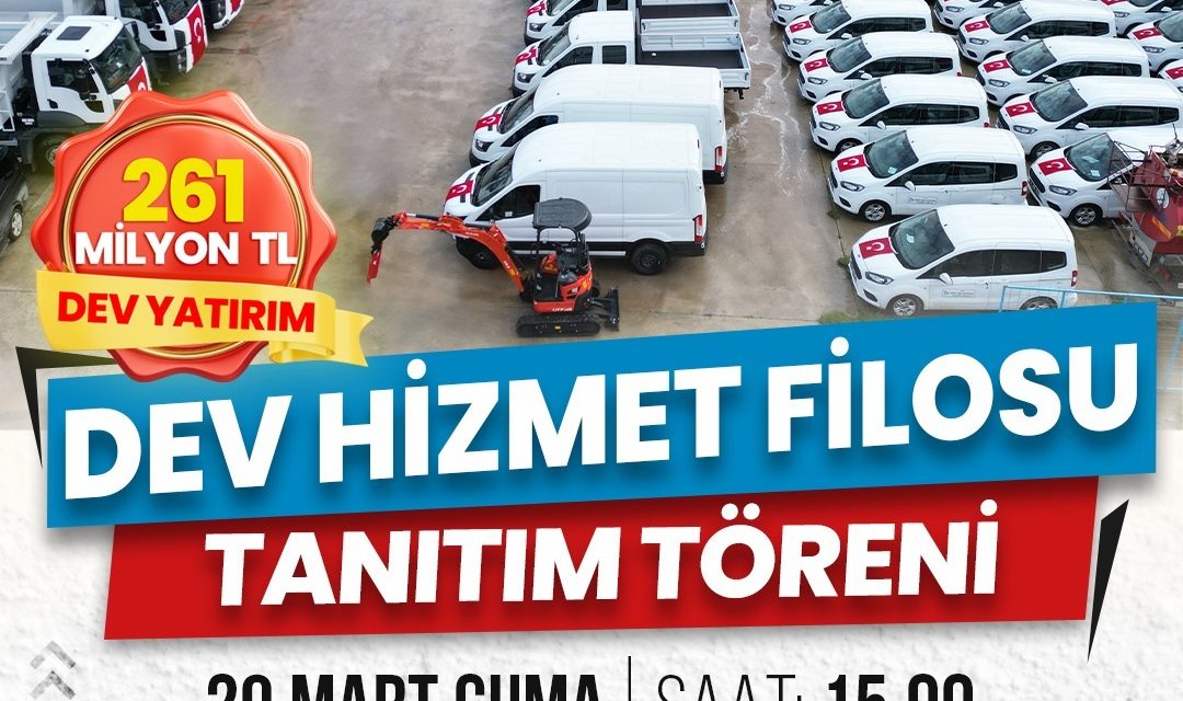 İZMİT BELEDİYESİ DEV HİZMET FİLOSUNU YARIN HALKA TANITIYOR