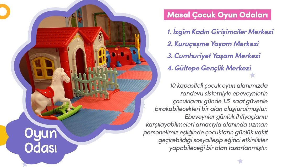 İZMİT BELEDİYESİ, MASAL ÇOCUK OYUN ODALARININ SAYISINI ARTTIRIYOR