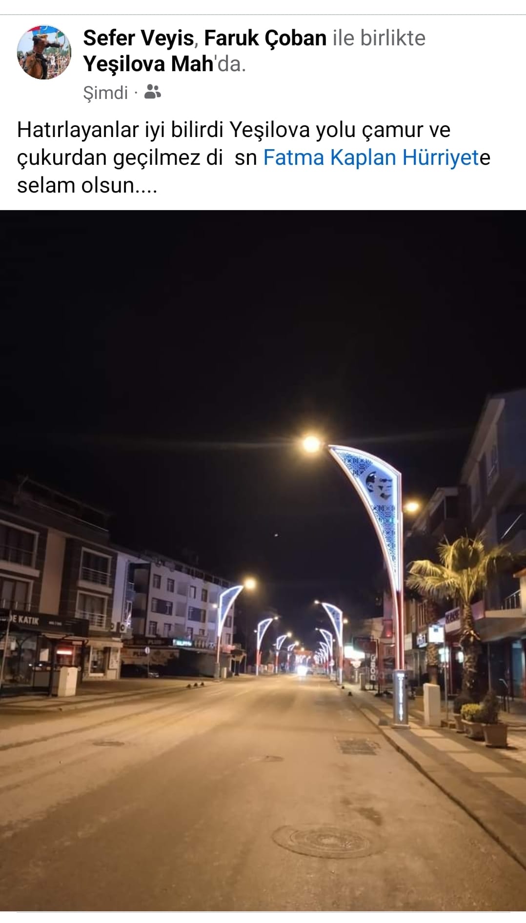 Vatandaştan Hürriyet’e Turan Güneş Caddesi hizmeti için teşekkür