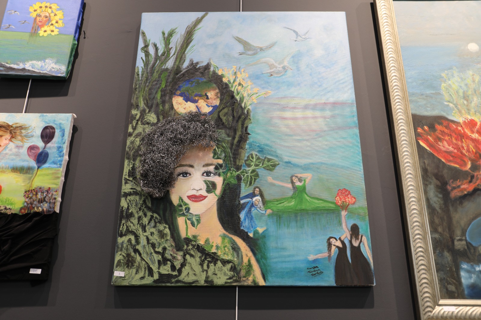 “Kadının Gücü” resim sergisi Nikomedia Sanat Galerisi'nde sanatseverlerle buluştu (9)