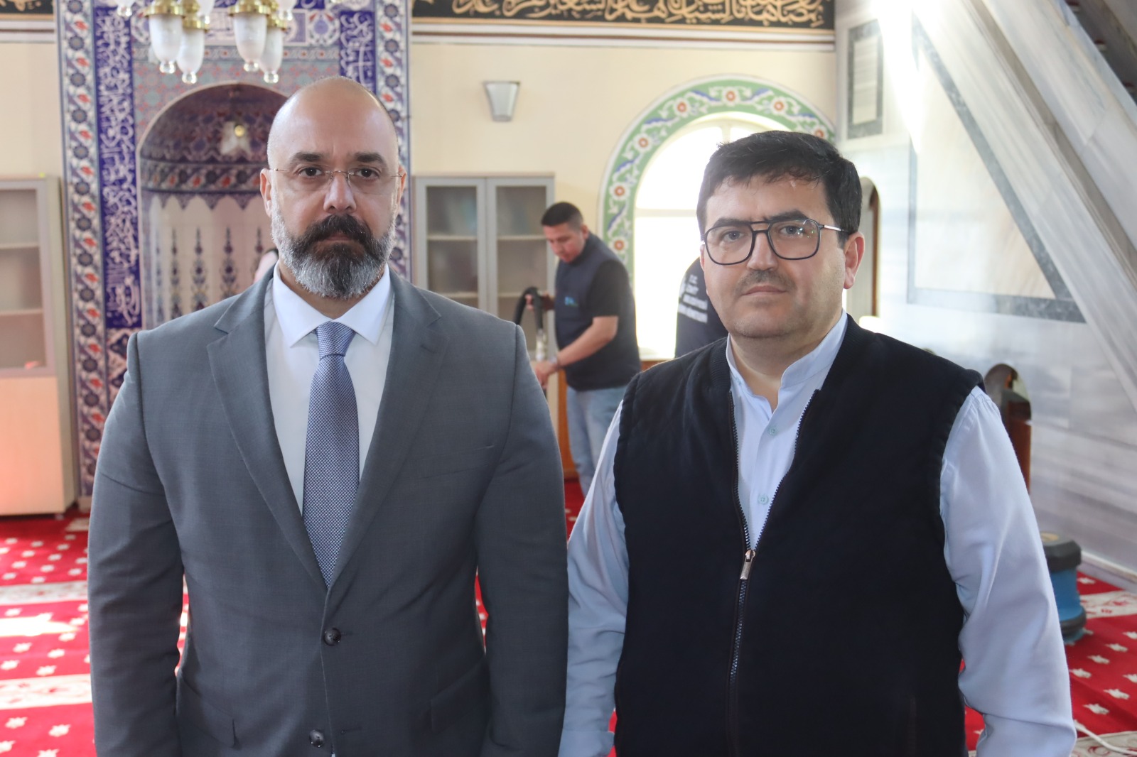Mehmet Çetinkaya ve Gültepe Hicret Camii İmam Hatibi Ertuğrul Işık