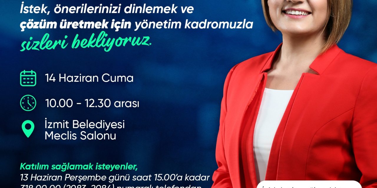 BAŞKAN HÜRRİYET, HALK GÜNÜ  PROGRAMI İLE İZMİTLİLERİ DİNLEMEYE DEVAM EDİYOR