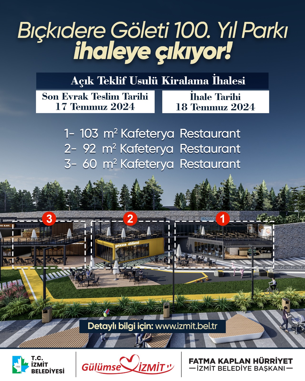 100. Yıl Parkı Bıçkıdere Göleti ihaleye çıkıyor! (1)
