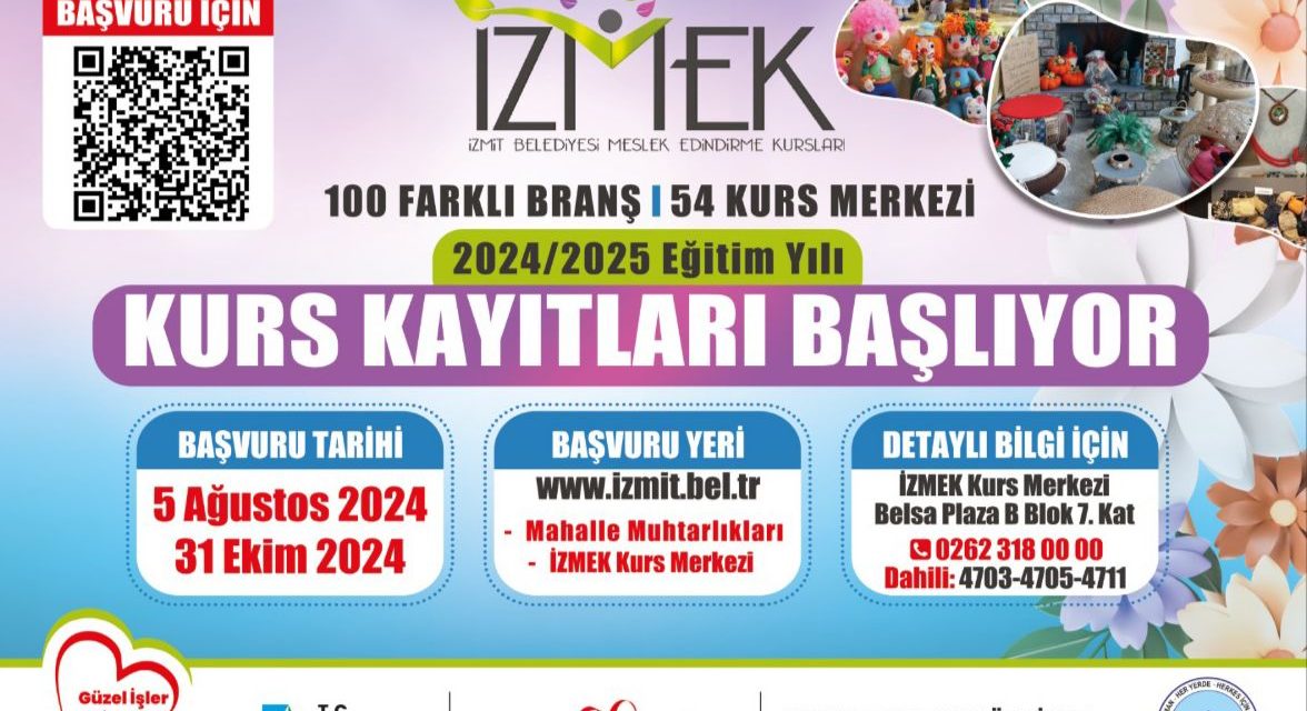 İZMEK’TE YENİ KAYIT DÖNEMİ İÇİN BAŞVURULAR BAŞLADI