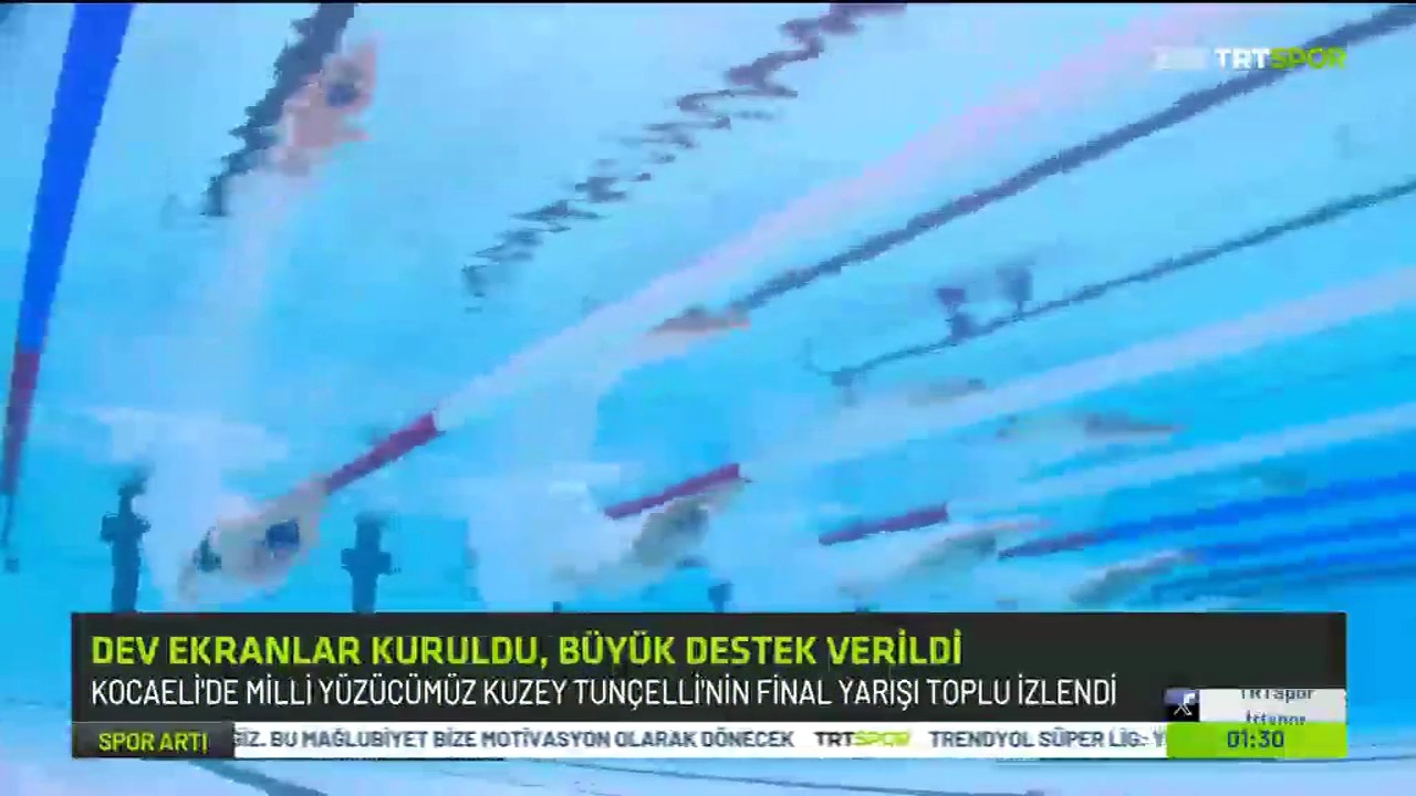 Milli Yüzücünün Izmit'te yasanan Olimpiyat heyecani TRT'de yanki buldu (1)