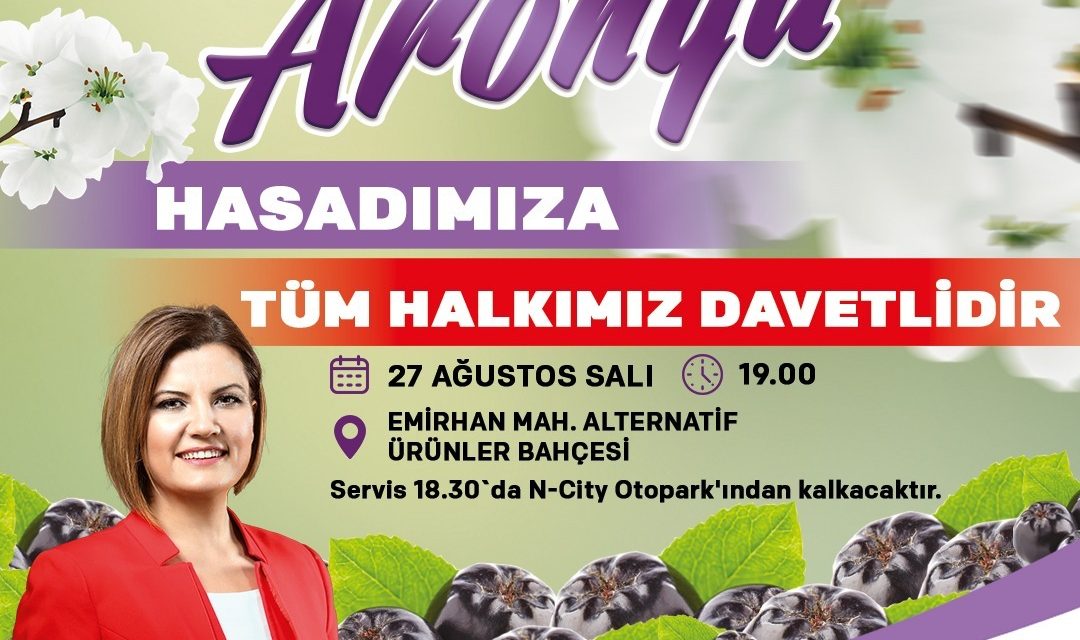 İZMİT BELEDİYESİ, SÜPER MEYVE ARONYANIN HASADINI YAPACAK