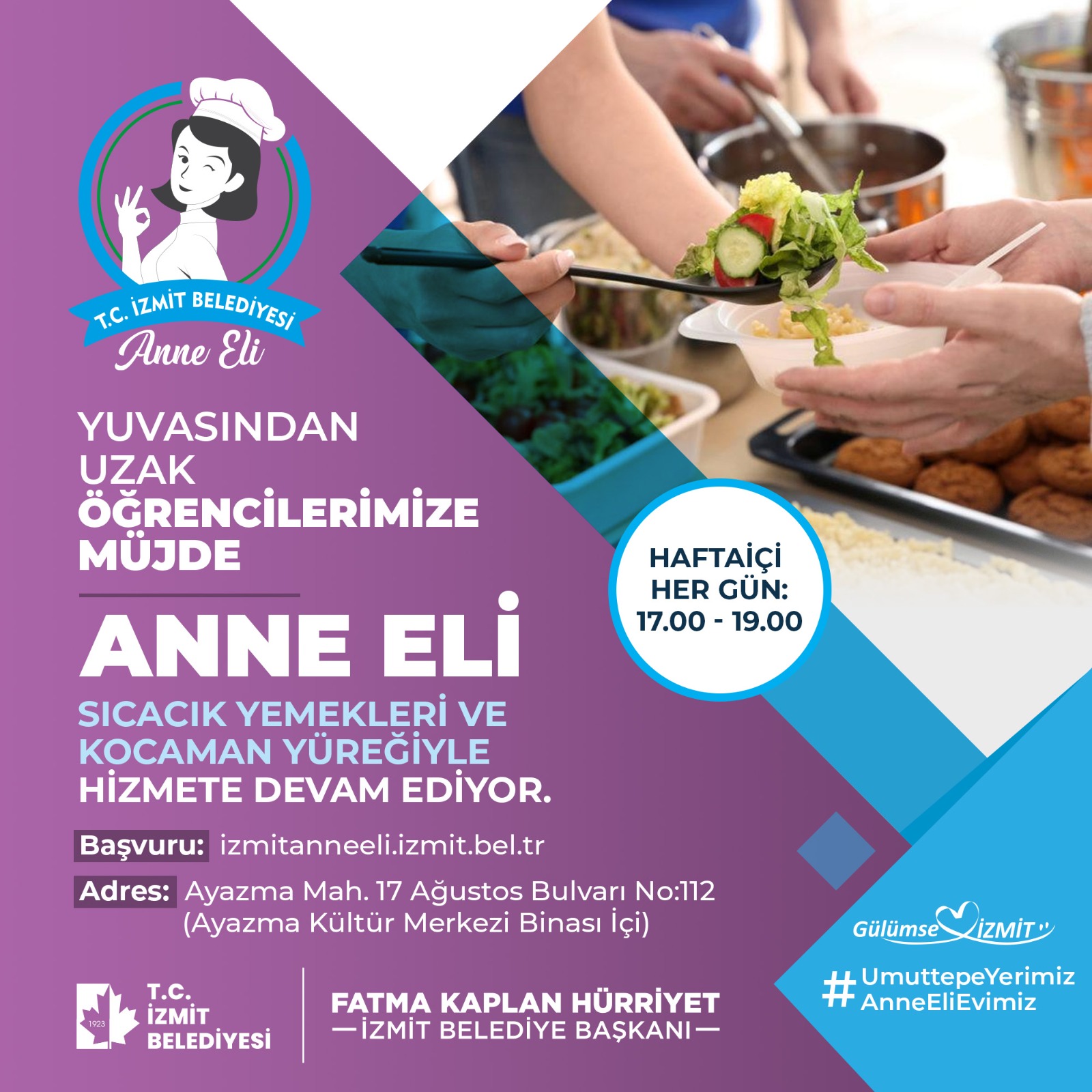 İzmit Belediyesi ‘Anne Eli’ projesi yeniden hizmete başlıyor