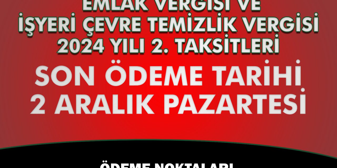 İZMİT BELEDİYESİ GELİRLER MÜDÜRLÜĞÜ HAFTA SONU AÇIK OLACAK