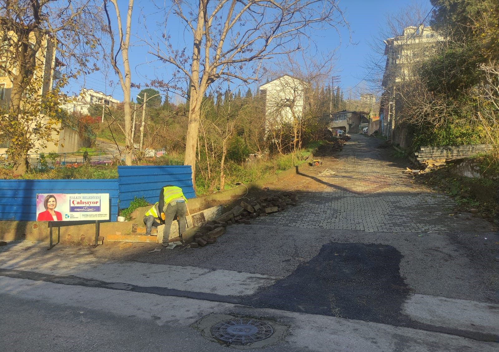 İzmit Belediyesinden Serdar Mahallesi’ne yeni beton merdiven (4)