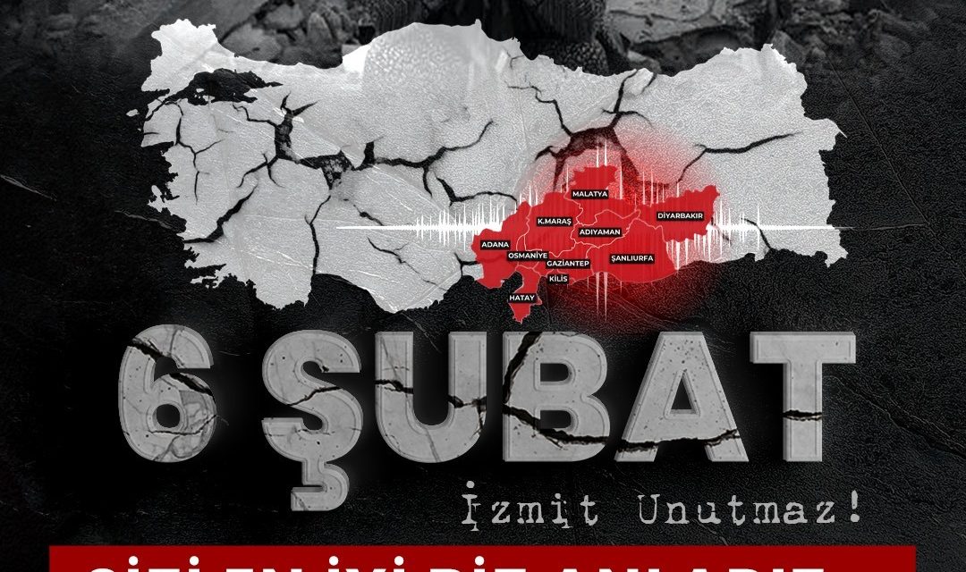İZMİT BELEDİYESİ 6 ŞUBAT DEPREMİNDE YAŞAMINI YİTİRENLERİ UNUTMADI