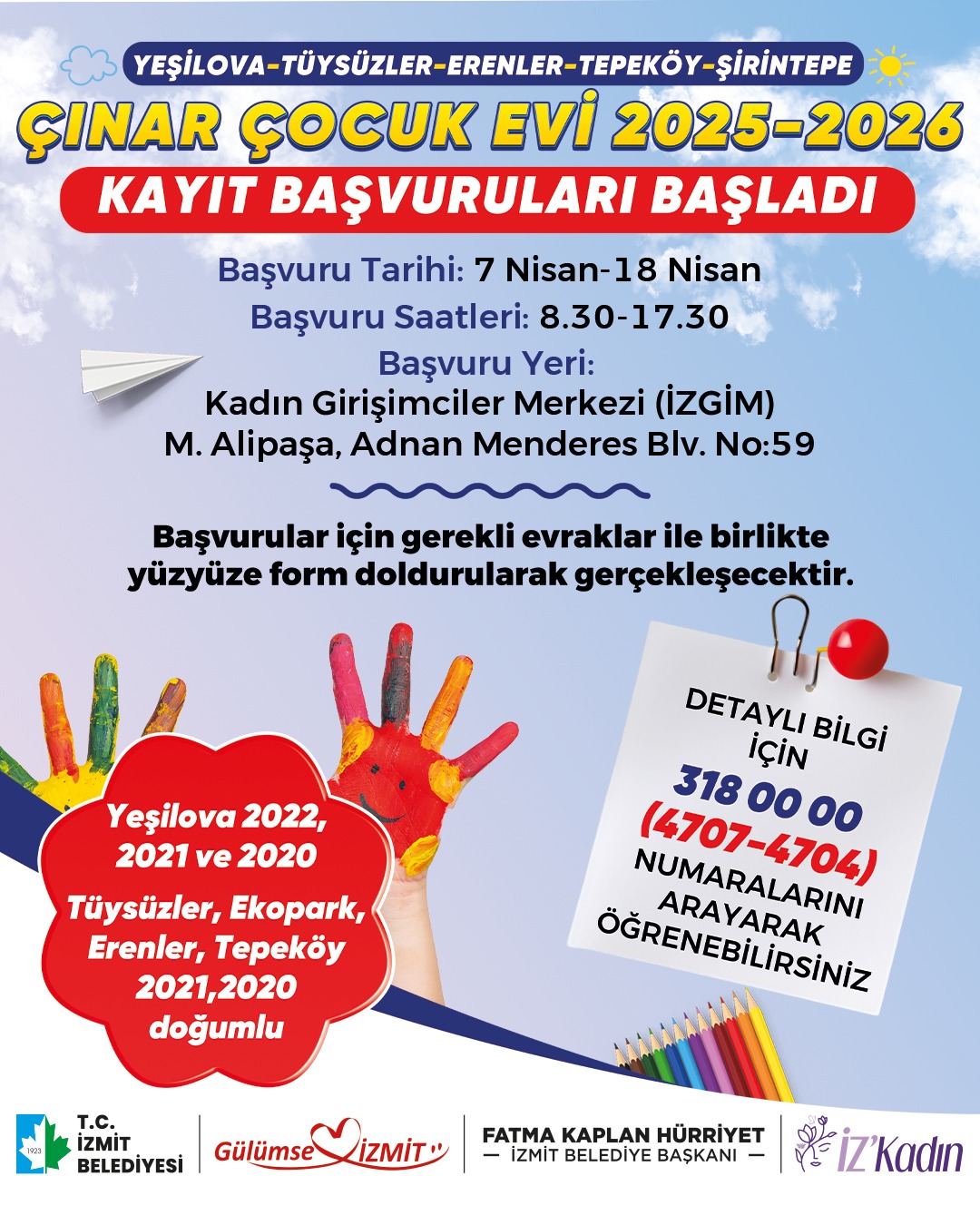 Çınar Çocuk Evleri yeni dönem kayıtları başladı (1)