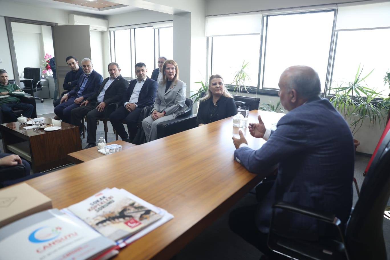 Fatma Baskan ve CHP Izmitten, SPye hayirli olsun ziyareti (4)