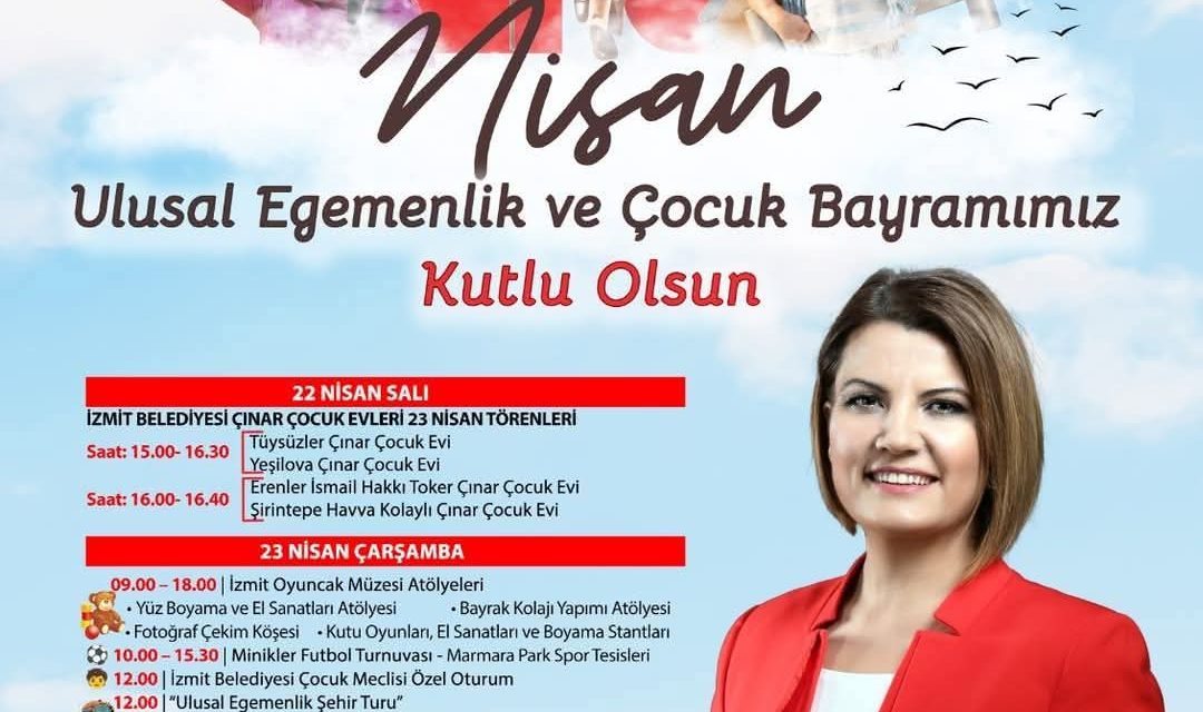 İZMİT’TE 23 NİSAN COŞKUSU