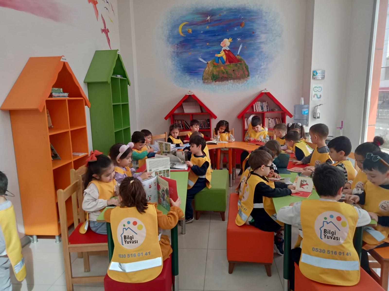Öğrenciler İZGİM Çocuk Kütüphanesinde kitaplarla buluştu (1)